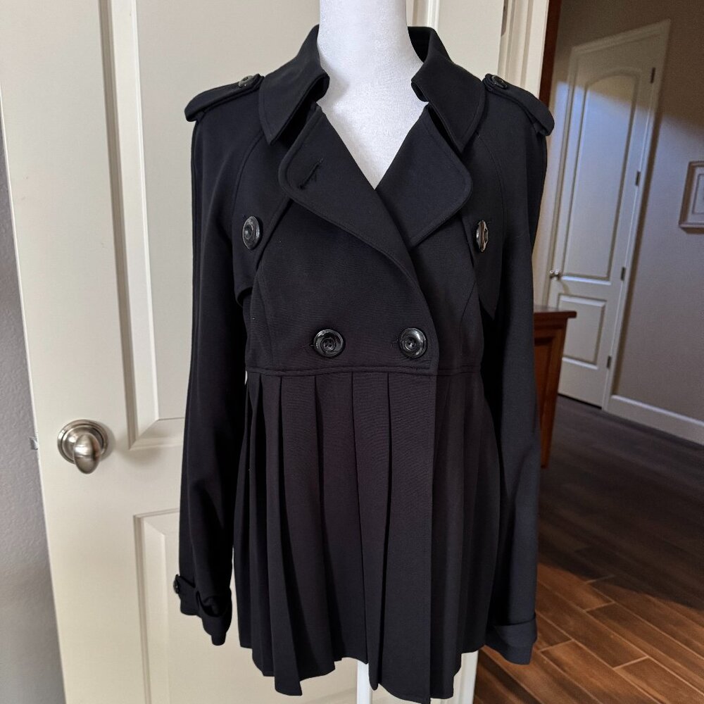 INC International Concepts Women's Double Breasted Pleated Jacket Size M